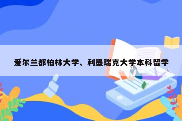 爱尔兰都柏林大学、利墨瑞克大学本科留学