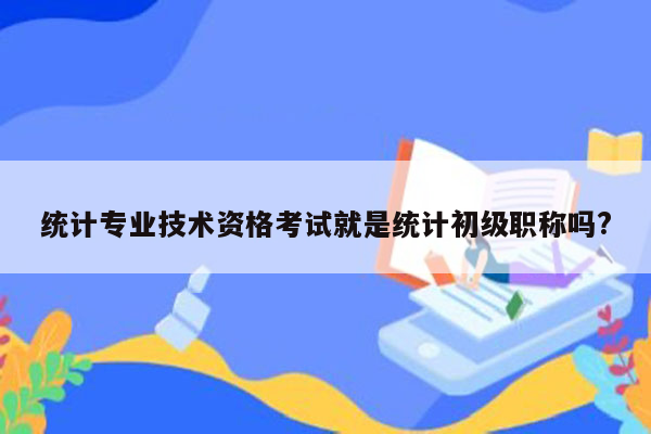 统计专业技术资格考试就是统计初级职称吗?