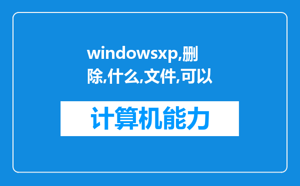 windowsxp删除什么文件可以让电脑无法连接到网络