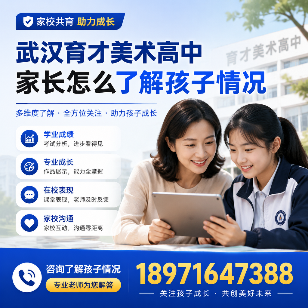 在,家长如何评估武汉育才美术高中孩子的学习效果