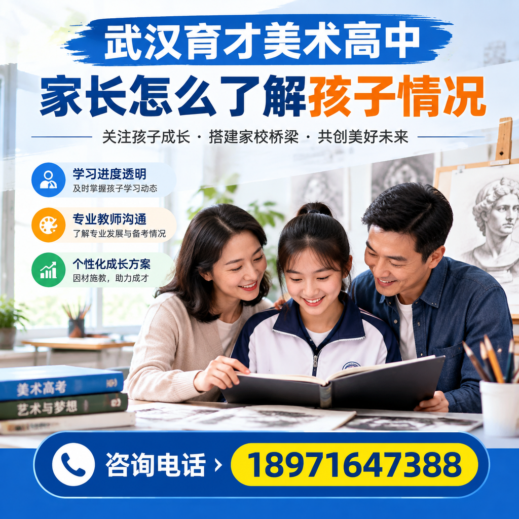 在,家长如何有效关注武汉育才美术高中的孩子学业表现