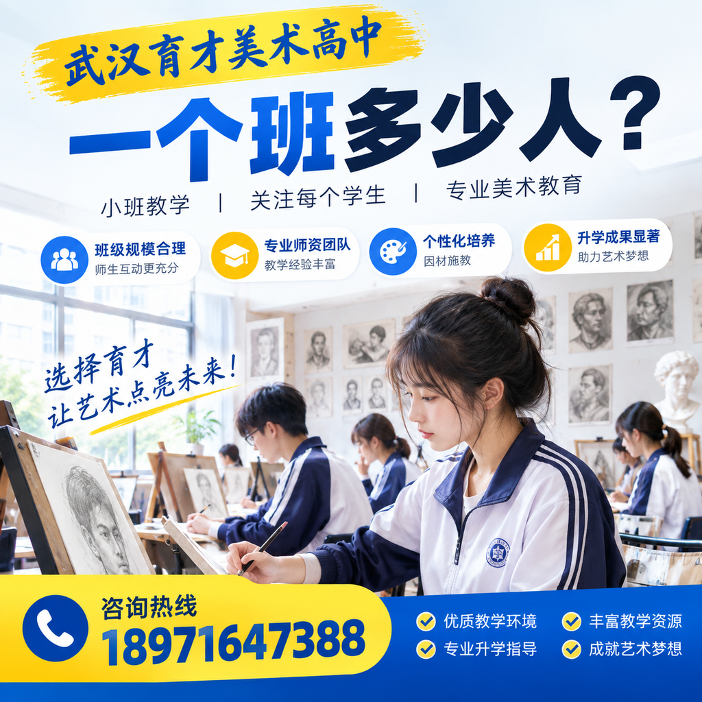 武汉育才美术高中一个班多少人?优劣势一目了然