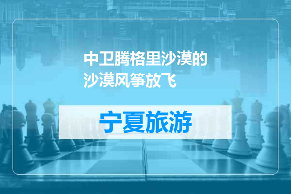 中卫腾格里沙漠的沙漠风筝放飞