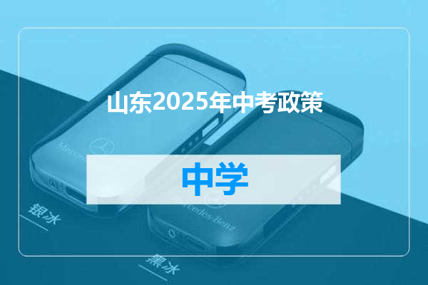 山东2025年中考政策